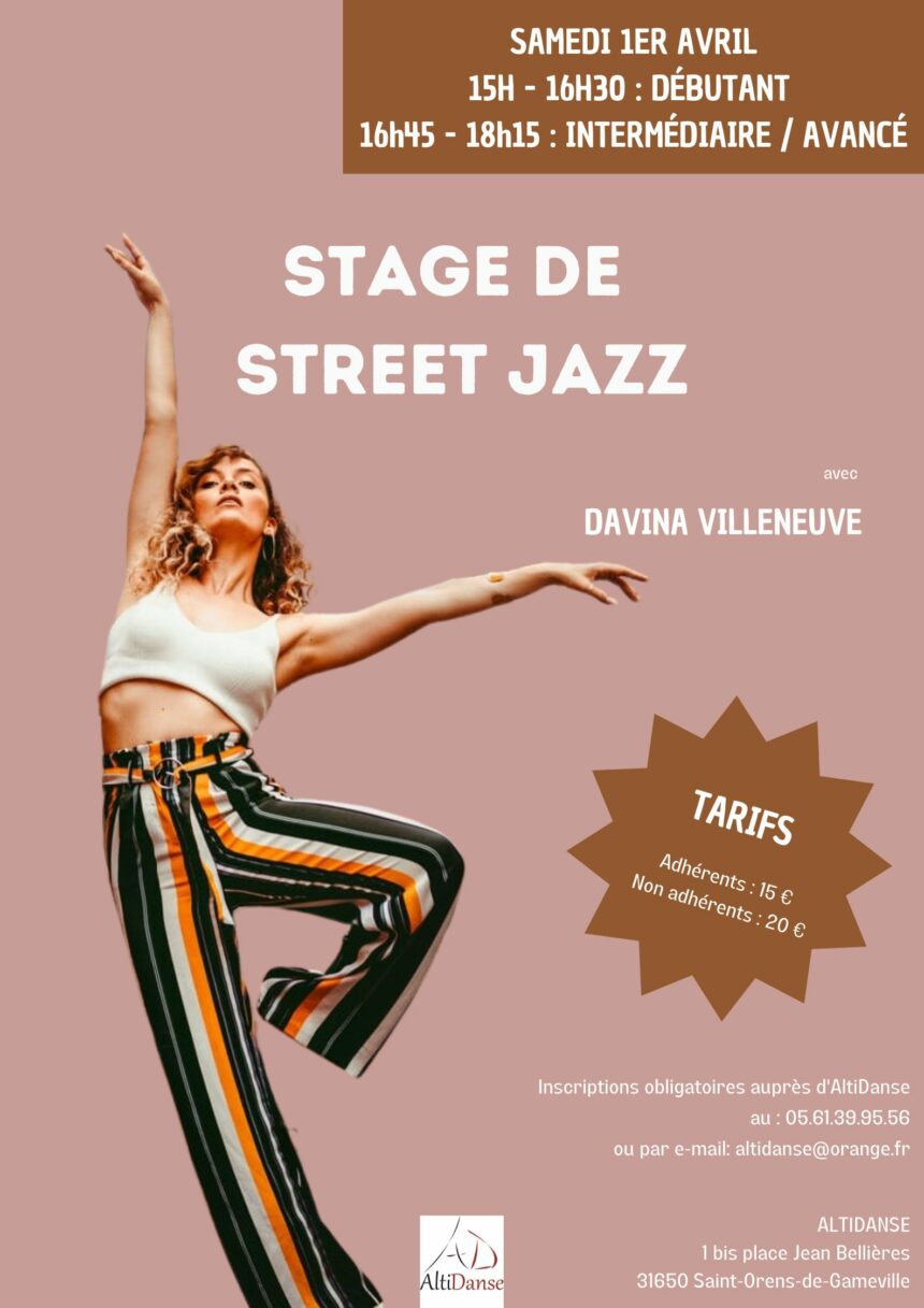 Stage de street jazz