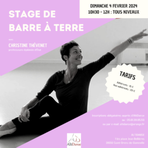 Stage de Barre à terre