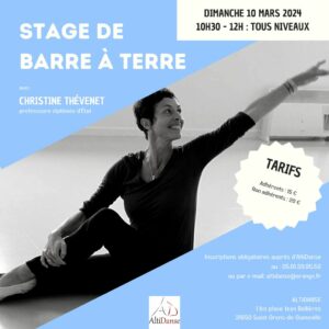 Stage de Barre à terre