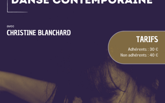 Prochain stage en danse contemporaine