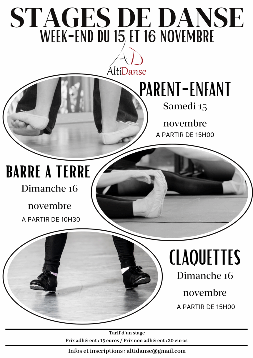 Week-end stages ! Week-end stages !