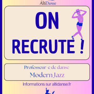 Offre d’emploi Professeur-e de danse Jazz Offre d’emploi Professeur-e de danse Jazz